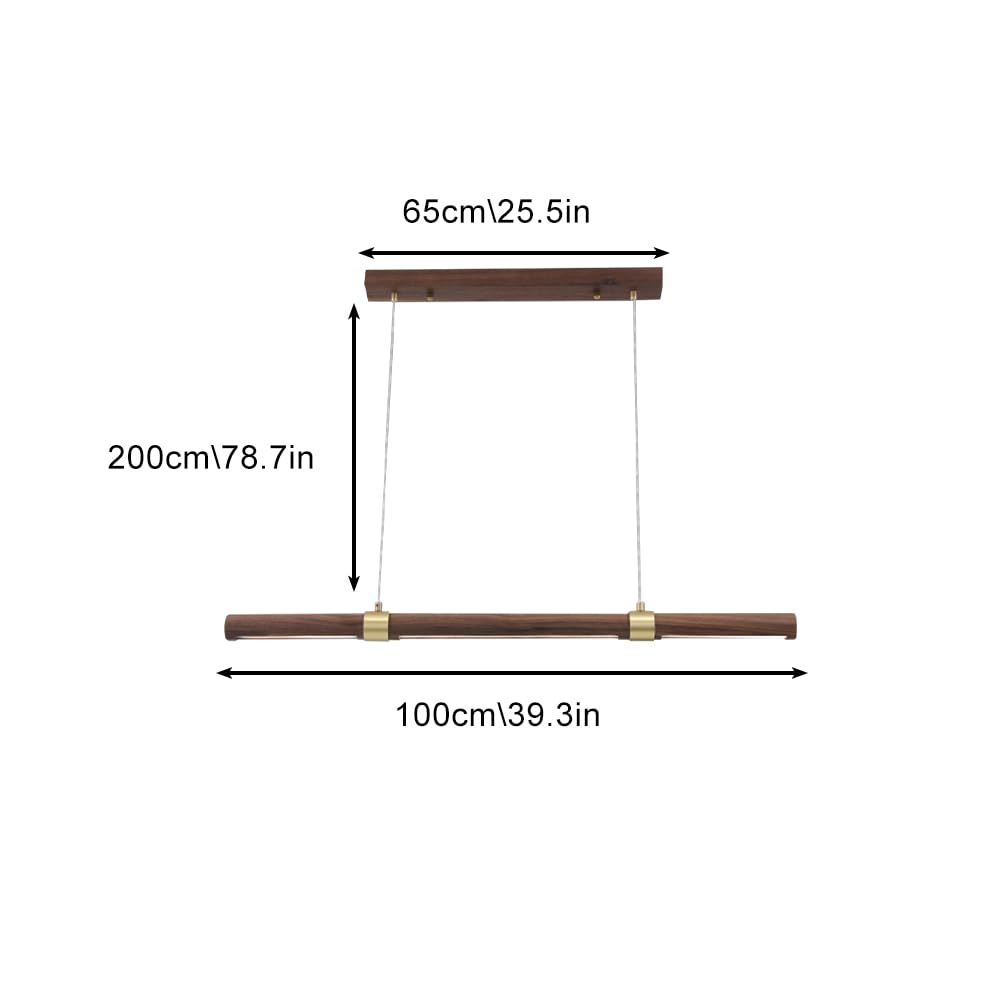 Lampada a Sospensione lineare a LED Lampada da soffitto Moderna Lampada da Tavolo da Pranzo Lampada a Sospensione a Striscia Lunga Luci per Isola Cucina Ristorante Ufficio Deco s