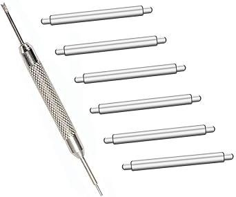 Olytop 22mm Spring Bars Pins for Garmin Instinct 1/2/3 45mm - 6PCS 2.0mm Thickness Heavy Duty Stainless Steel Garmin Instinct Solar/Tactical/Esports/Tide/Surf Watch Band Pins + Spring Bar Tool
