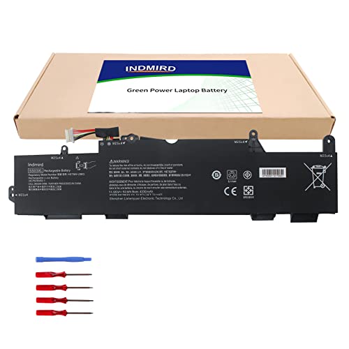 Indmird SS03XL 933321-855 Batterie pour HP EliteBook 730 735 740 745 830 840 846 G5 EliteBook 735 745 830 840 G6 ZBook 14U G5 G6 HSN-I13C-4 932823-421 933321-852 932823-1C1 HSTNN-LB8G HSN-113C-4 Cover