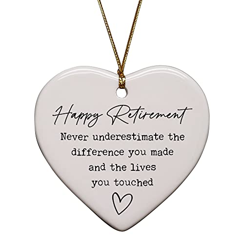 Retirement-Gifts-for-Woman-Never-Underestimate-Happy-Retirement-Appreciation-Gift-Ornament-Keepsake-Sign-Heart-Decor-Gift-for-Retired-Women-Coworker-Boss-Nurse-Teacher-Friend-Mom