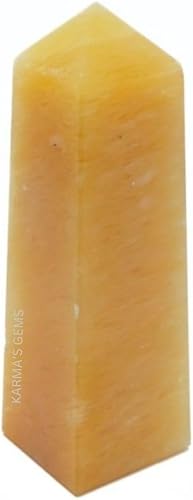 Karma Gems Green Jade Crystal Towers ~ Natural Healing Crystal Point Obelisk for