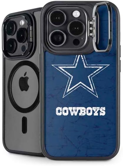 Skinit Kickstand Phone Case Compatible with iPhone 15 Pro - Officially Licensed NFL Dallas Cowboys Design