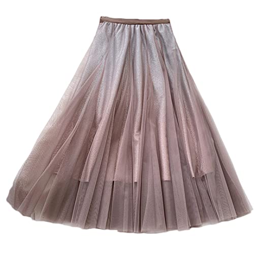 Jupe en tulle dégradée haut de gamme avec finitions délicates