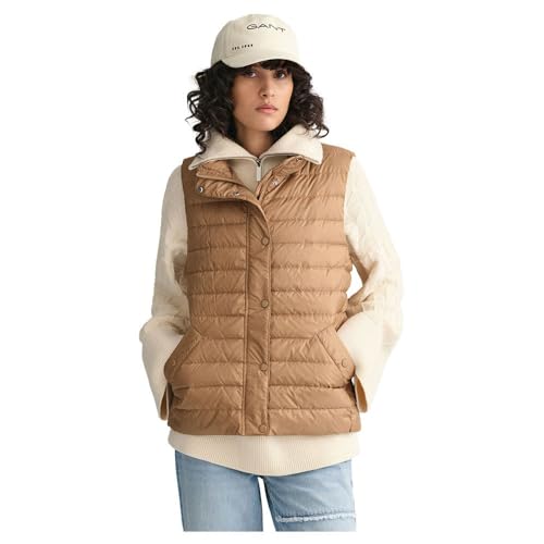 GANT Light Down Gilet Chaleco Mujer Abrigo Ligero contra el Frío sin Peso Excesivo