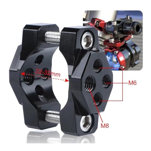 Projecteurs et feux antibrouillard moto avec riser guidon 17-32 mm