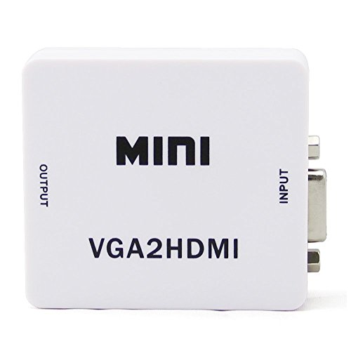Premiumav Mini Vga2Hdmi Up Scaler 1080P Hd Video Converter (White)