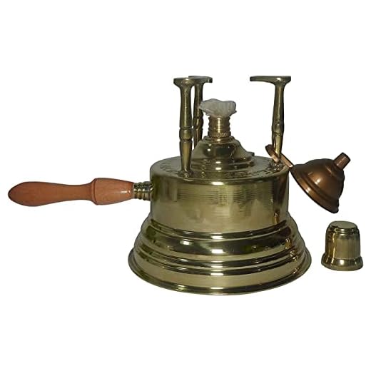Brass Turkish Coffee Maker Table Top Alcohol Burner Lrg