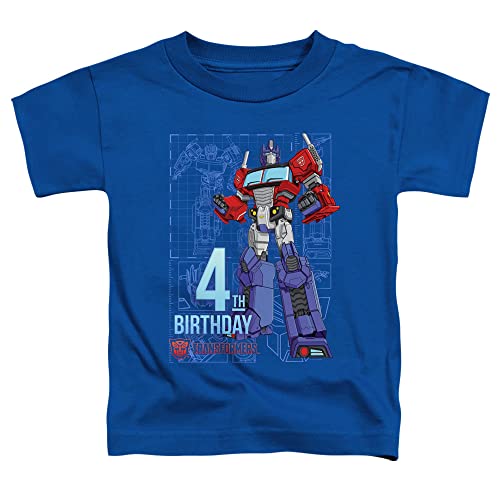 LOGOVISION Transformers 4th Birthday Unisex Toddler T Shirt, Transformers 4th Birthday, 4