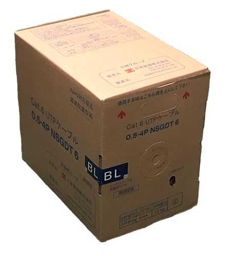 Amazon.co.jp: 日本製線 Cat6 LANケーブル（300m巻き） NSGDT6
