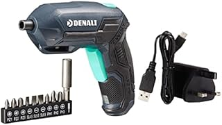 Amazon Brand Denali by SKIL 3.6 V (4 V Max) Pivoting Screwdriver with 9-Piece Bit Set and Holder