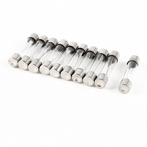 Purple-fox Fast Blow Glass Fuses Quick Blow Car Electric Glass Tube Fuses 5x20mm 250V 30Amp Against Overload and Short Circuit 100pcs (30A) Purple-fox Fast Blow Glass Fuses Quick Blow Car Electric Glass Tube Fuses 5x20mm 250V 30Amp Against Overload and Short Circuit 100pcs (30A)