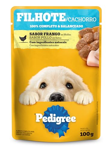Ração Úmida Para Cachorros Pedigree Sachê Frango ao Molho Filhotes 100g