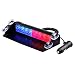 Strobelight Bar High Intensity 8 LED Windshield Emergency Warning Strobe Lights with Retractable Cable & 4 solid Sucker (Blue&Red)