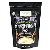 Frontier Co-op Organic Marshmallow Root Herb, Cut and Sifted, 3.8oz Bag – Perfect for Marshmallow Root Tea, Powder, Capsules and More