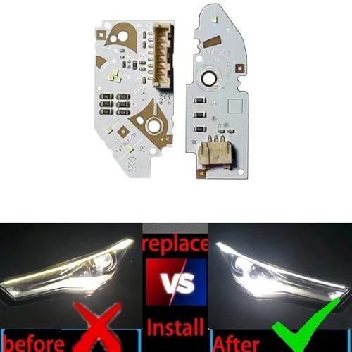 Placa de chip DRL compatible con A6L C7 placa de circuito faros delanteros 2X 2