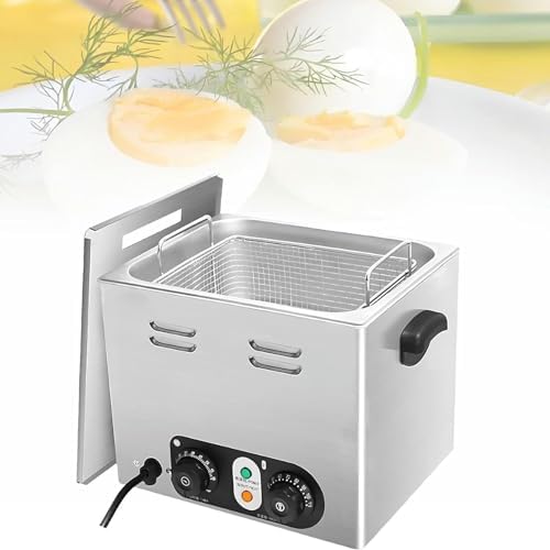 Commercial Egg Boiler, Even Heating, with Mesh Basket, Egg Poacher Pan for Restaurant, Soft-Boiled Egg/Half-Boiled Egg Machine
