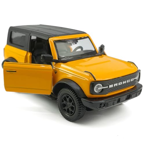 Modelo de carro 2 puertas Bronco escala 1:36 diecast miniatura 3
