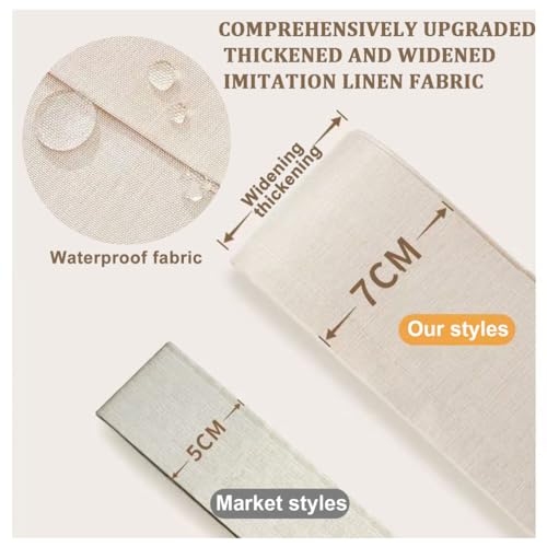 Cortina gris autoadhesiva de 100 cm, perfecta para renovar tus estantes de cocina 7