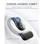 Baseus Open-Ear Headphones, Hi-Res Wireless Audio with LDAC, Rich Bass, Comfortable Silicone Cushion Design, 60H Play, AI Clear Calls, Bluetooth 5.4, IPX4, Open-Ear Earbuds - Bowie MF1 - Image 2