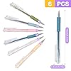 ZeriLion 6 Pack Retractable Craft Knife Pen Set in 6 Colors, Precision Paper Cutter for DIY Projects, Art, Scrapbooking, Detail Hobby Blade for Stickers #1