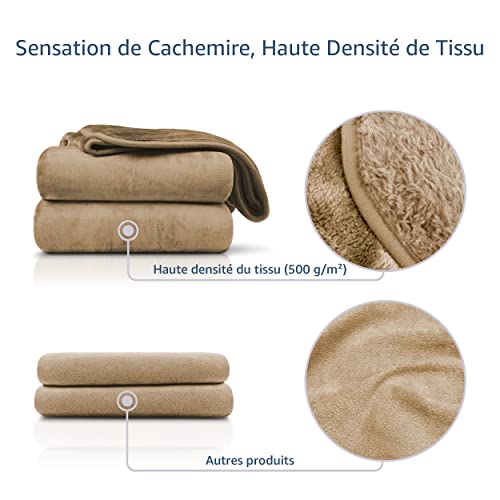 Couverture extra douce sensation cachemire Amago 130x170cm