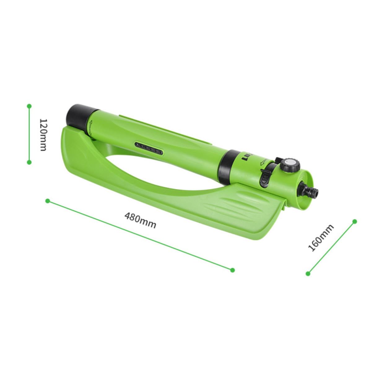 Levemolo Automatischer Gartensprenger mit 360 Grad Drehfunktion Abs Material und Großer Bewässerungsreichweite für Pflanzen und Gemüse im Garten