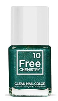 10+Free Plant-Based Clean Nail Polish Sea-ing Green