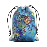 Custodia per carte dei tarocchi | Custodia per gioielli in velluto con stampa su entrambi i lati,Piccola custodia per carte dei tarocchi, borsa con coulisse in tessuto per appassionati di tarocchi, co