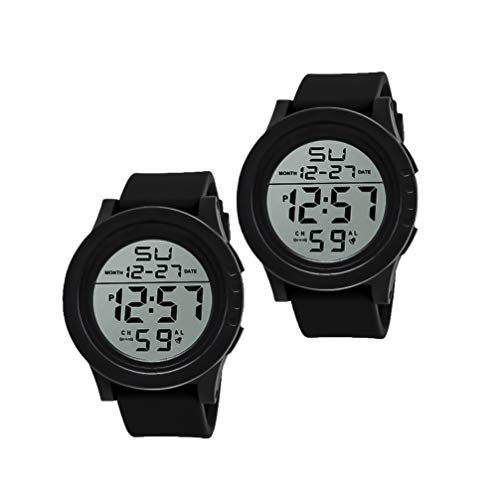NICERIO Relógio Digital Esportivo – Relógio Masculino Multifunções Impermeável Luxuoso para Uso Exte