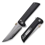 North Mountain Blade Chop 2 New.45-style thumb disc Pocket Knife for EDC 3.59' G10 handle SLD.Magic blade Tanto (Black)