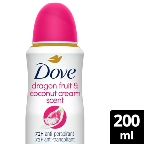 Dove Advanced Care Go Fresh Anti-Perspirant Aerosol Deodorant Spray For Women Dragonfruit & Coconut Cream, Pack Of 3, 72 Hours Sweat Protection Pro-Ceramide Technology, 200 Ml - 5
