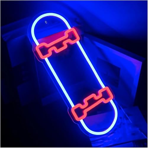 Enseigne lumineuse skateboard néon LED pour relooker une chambre d'adolescent
