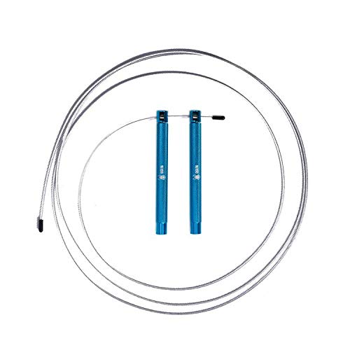 Corda de Pular Speed Rope Ajustável em Alumínio Azul Recartilhado - Odin Fit