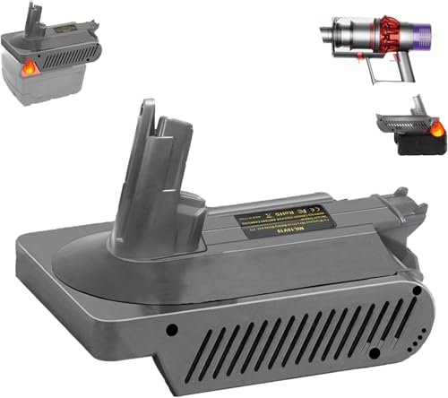 DEWDYS V10 Adapter for Dyson V10 Screw-in,for Milwaukee 18V M18 Battery to Work for Dyson V10 Motorhead V10 Animal V10 Trigger V10 HEPA V10 Absolute Vacuum Cleaners