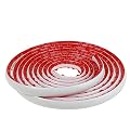 Fubeasi Flexible Quarter Round Molding Self Adhesive, 16.5 Feet Waterproof Molding Trim for Wall Edge, Ceilings Edge, Cabinet Edge, Countertops (White)