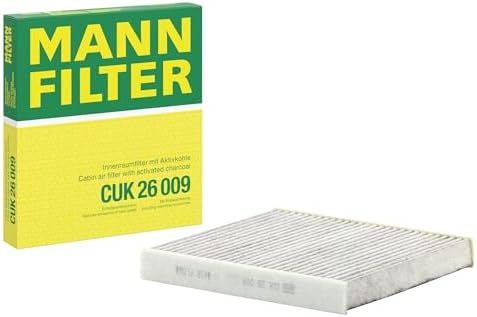 MANN-FILTER Original Interior Filter CUK 26 009 โ Pollen filter with active charcoal โ For passenger cars