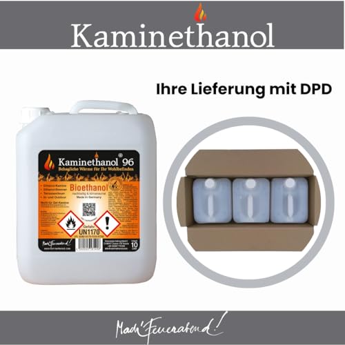 Bioethanol Kaminethanol Icking 30 Liter 96,6% (3 x 10 L)