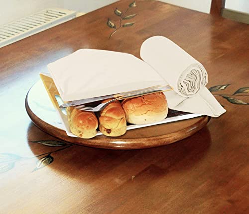 Utopia Kitchen [12 Pack Flour Sack Tea Towels, 28" X 28" Ring Spun 100% Cotton Dish Cloths - Machine Washable - For Cleaning & Drying - Natural Tan #TOP5