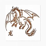 Custom Dragon Stencil 8' x 8' – Reusable Medieval Fantasy Template for Painting, Crafts, Walls, Wood and Fabric