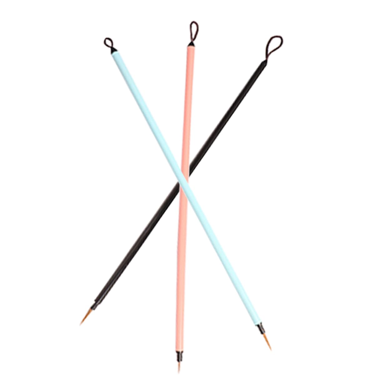 ERINGOGO 3pcs Fine Tip Hook Pen Calligraphy Set Fine Line Brush Art for Watercolor Painting