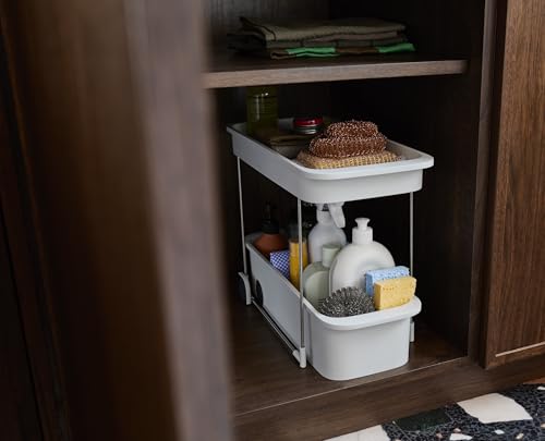 Joseph Joseph CupboardStore 2-Tier Easy-Access Wheeled Storage Caddy – Under-Sink Kitchen Organizer, Made from Recycled Plastic by Joseph Joseph - Image 7