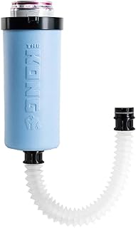 The Kong Skinny Can - Portable Coozie or Bottle Cooler/Cup With Detachable, Expandable, Hose To Funnel Your Drink (Blue)