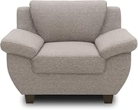 DOMO. collection Panama Sessel, Polstersessel, Einzelsessel, Sofa Garnitur, 3-2-1, Taupe, 108 cm