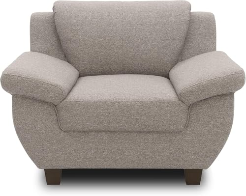 DOMO. collection Panama Sessel, Polstersessel, Einzelsessel, Sofa Garnitur, 3-2-1, Taupe, 108 cm