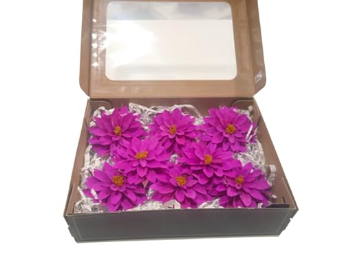 Fleur préservée violette authentique : dahlia naturel sans arrosage