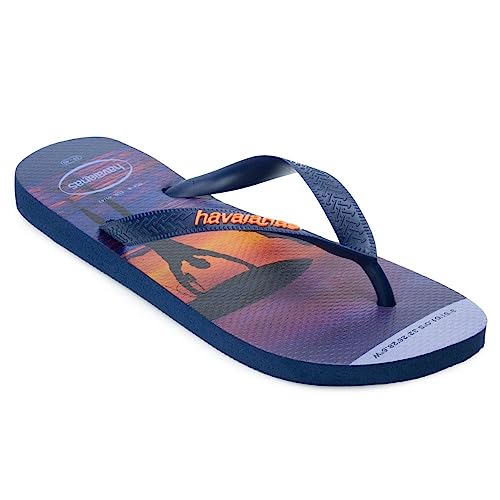 Chinelo Hype, Havaianas, Masculino, Marinho/Marinho/Laranja Begônia, 35/36