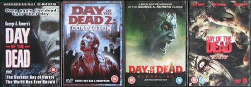 Image of DAY OF THE DEAD QUADRILOGY 1-4 COMPLETE COLLECTION / 1. DAY OF THE DEAD / 2. PART 2 - CONTAGIUM / 3. BLOODLINE / 4. REMAKE = ULTIMATE 4x DVD SET [dvd]