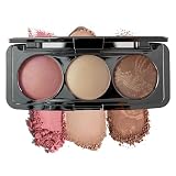 W7 Glow Theory Palette (Lunar) - Face Makeup Palette with Pink Blush, Pearl Highlighter & Marbled Blush-Bronzer - Soft Glow Makeup