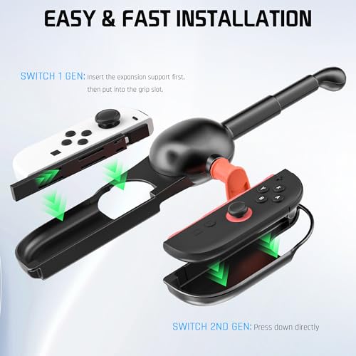 Caña de pescar para Nintendo Switch accesorio de juego de pesca OLED 2
