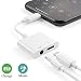 Produktbild Kopfhörer für iPhone X Adapter Klinken Ladegerät 3,5 mm Kopfhörer-Splitter Dongle Audio und Adapter Kompatibel für iPhone 8/8 Plus/7/7Plus/X/XS MAX/XR Anschlusskabel Unterstützung iOS 12 - Weiß